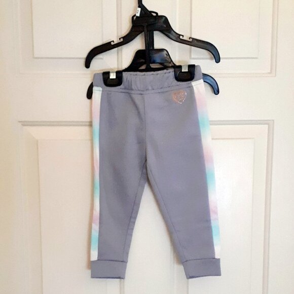 NWT Body Glove Girls soft grey & tie dye sweatsuit active wear 3 piece set, 18M - Picture 12 of 13